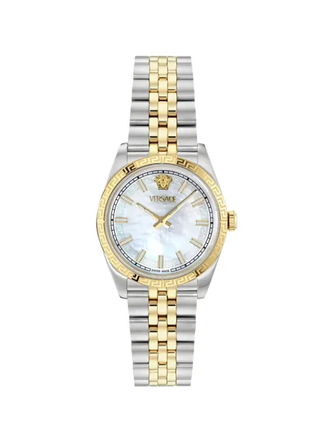 Versace Millenyium Greca-embellished 32mm watch White VE5K00226