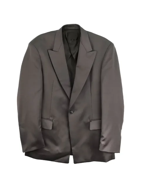 Omar Afridi peak-lapels single-breasted jacket Grey OASS26JKT10202