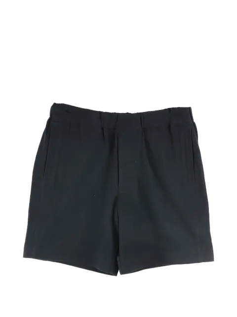 Omar Afridi elasticated-waistband welt-pocket shorts Black OASS26JER10201