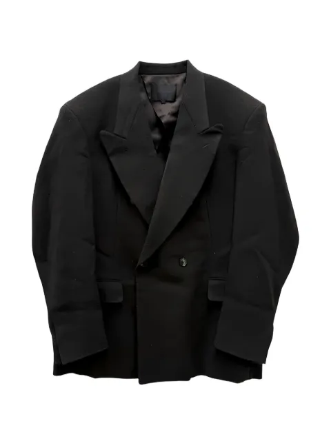 Omar Afridi double-breasted tailored jacket Brown OASS26JKT10202