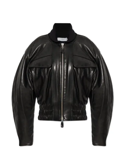 IRO Dunea buckle-detail leather jacket Black WP137DUNEA