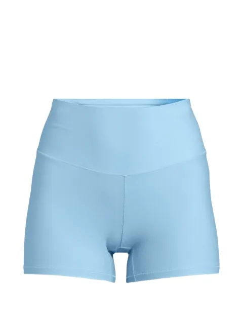 Casall logo-print high-waisted shorts Blue 23149
