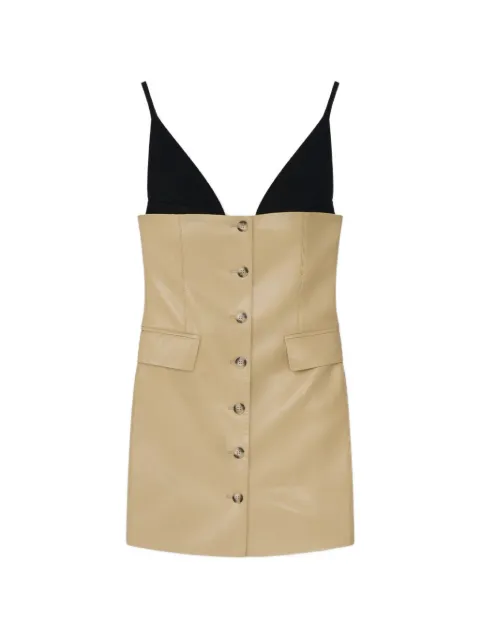 Nanushka Zyana V-neck mini dress Yellow NW26SSDR21273