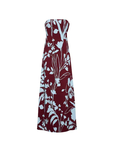 Cara Cara Benita floral-print strapless gown Red 1550BOTM
