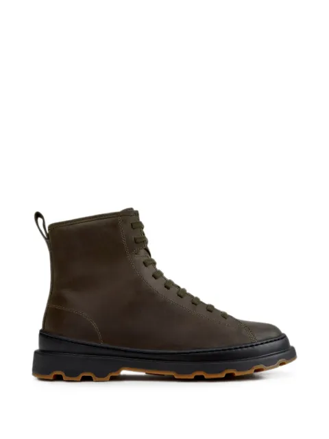Camper Brutus+ nubuck leather ankle boots Green K300533011