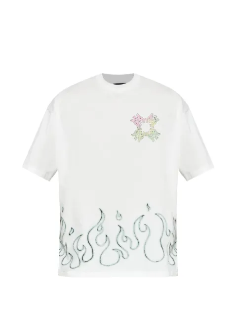 AMIRI Ma Quad Flames T-shirt White AMTOJR1148