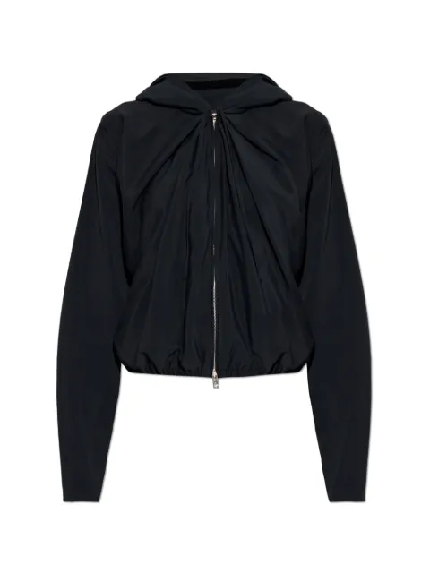 Alexander Wang draped zip-up hoodie Black 1WC3261299001