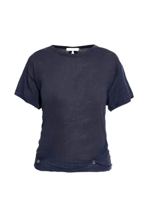 IRO Sorenza twist-detail T-shirt Blue WP19SORENZA