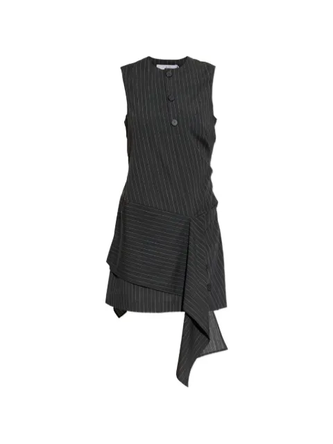 IRO Klea pinstripe layered mini dress Grey WP33KLEA