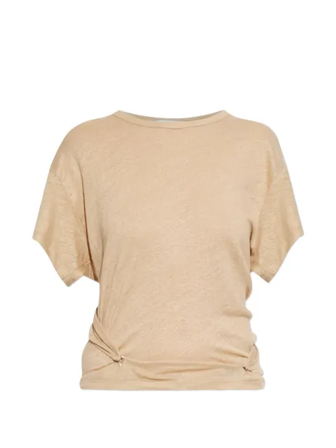 IRO Sorenza twisted T-shirt Neutrals WP19SORENZA