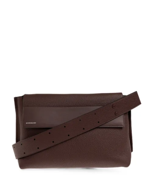 Givenchy medium logo-print shoulder bag Brown BK50FKB2GY