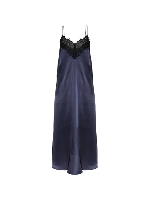 IRO Bailar lace-trim midi dress Blue WP33BAILAR