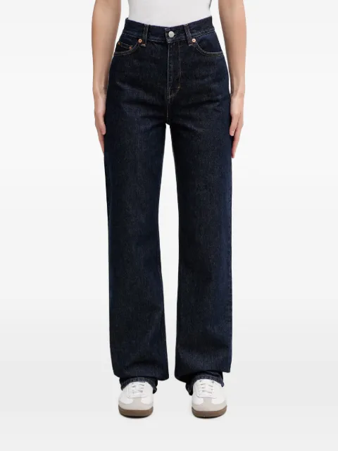 Sporty & Rich logo-patch straight-leg jeans Blue PA01578300BL39