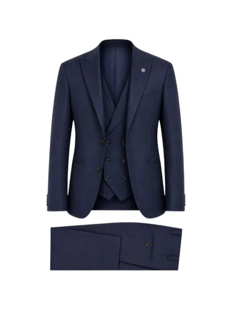 ROBERTO VINCENTI pinstripe-pattern three-piece suit Blue K45412310BLUE