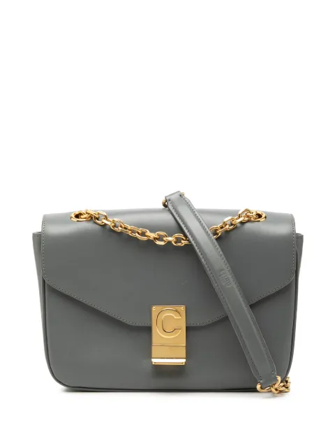 Celine Pre-Owned 2018 Medium Calfskin C crossbody bag Grey 1O8V15F58AO3RND9