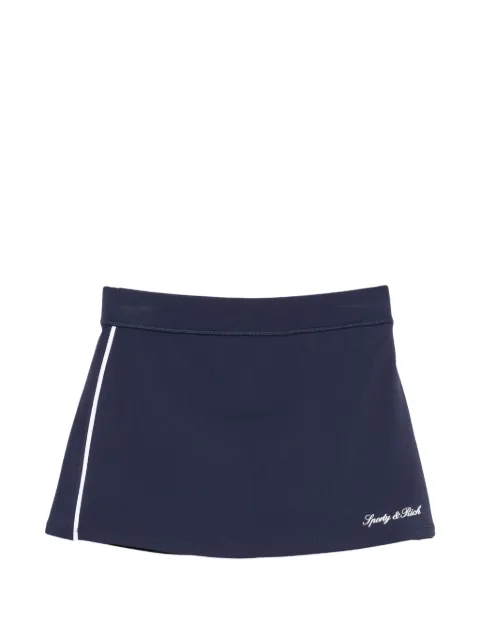 Sporty & Rich Signature Logo Court logo-print performance skirt Blue SK00475326