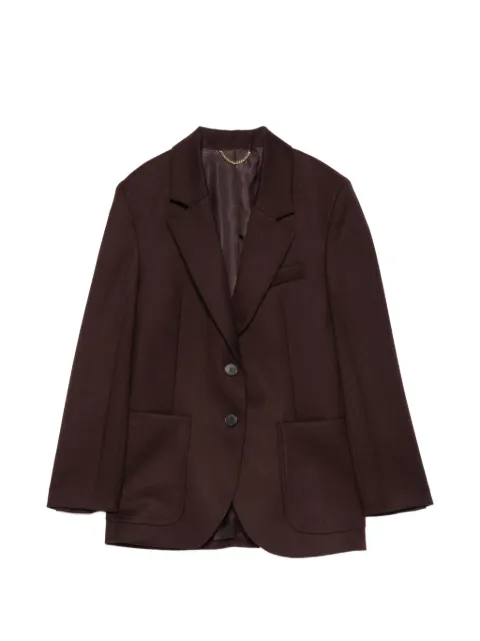 Victoria Beckham single-breasted notch-lapel blazer Brown 1425WJK005119G