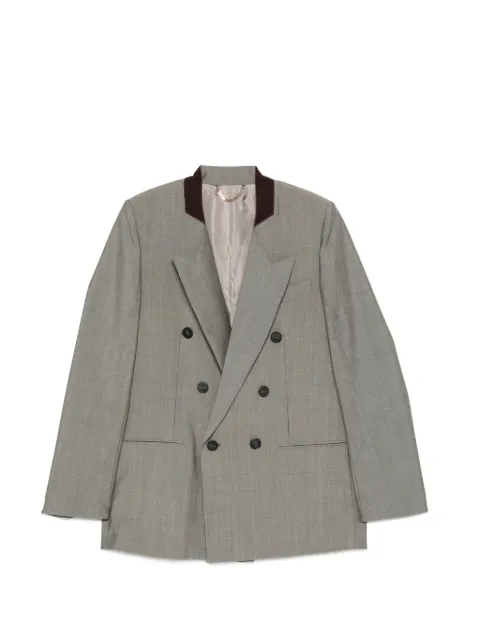 Victoria Beckham Beatrice double-breasted blazer Grey 1326WJK007353A