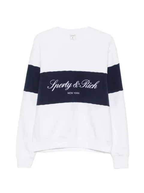Sporty & Rich Signature logo-embroidered sweatshirt White ST098710329WH50