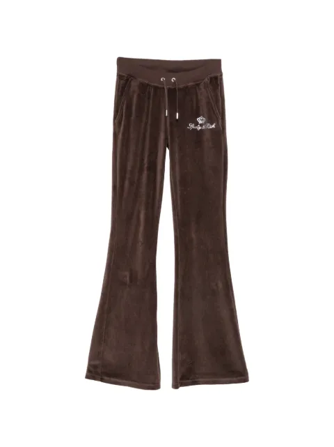 Sporty & Rich x Juicy Couture rhinestone-embellished track pants Brown PA067716689
