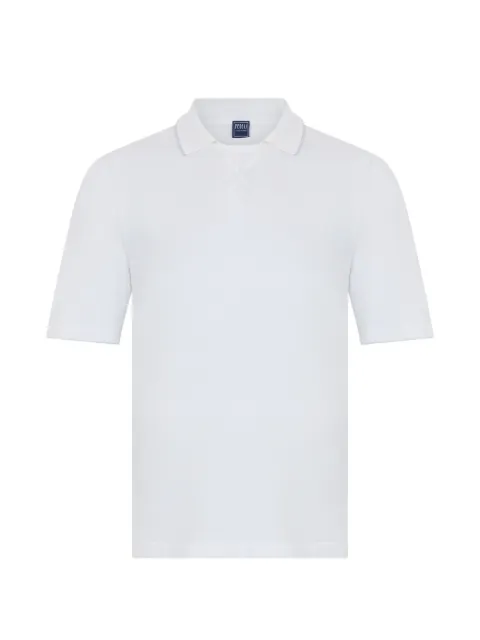 Fedeli polo-collar cotton T-shirt White 6UE05414P