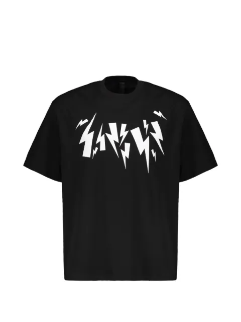 Neil Barrett graphic-print cotton T-shirt Black BJT3600103S