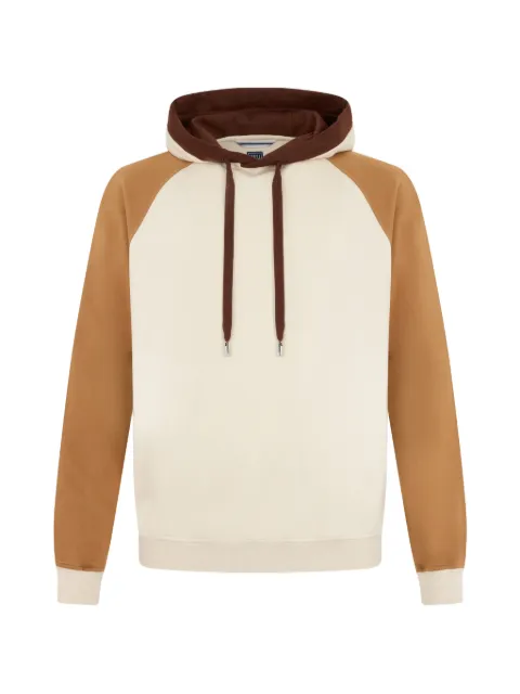 Fedeli colour-block raglan-sleeve hoodie Neutrals 7UE00640P