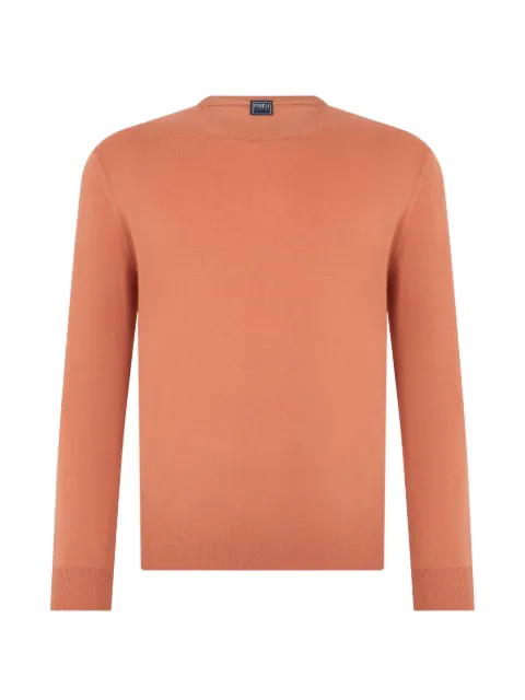 Fedeli cashmere crew-neck sweater Orange 7UE05701P