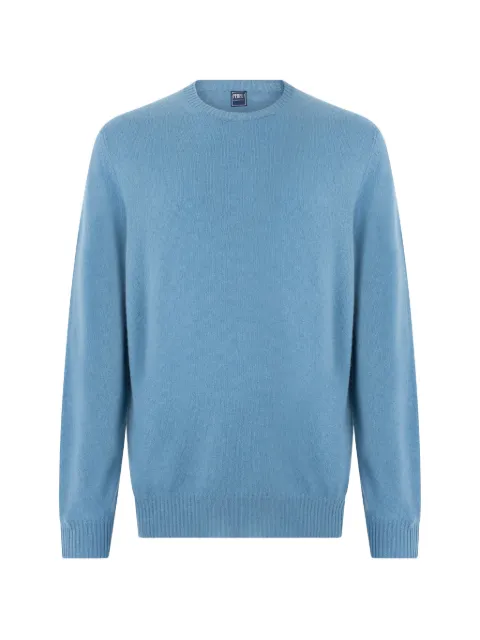 Fedeli cashmere round-neck sweater Blue 6UE07085