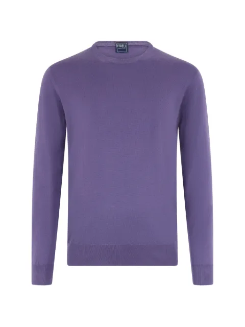 Fedeli crew-neck cashmere sweater Purple 7UE05701P