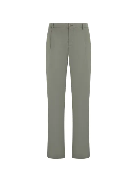 Fedeli pleat-detail tailored trousers Green 6UEL0409