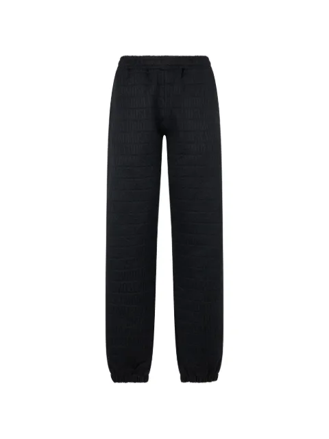 Moschino logo-jacquard track pants Black A03032629