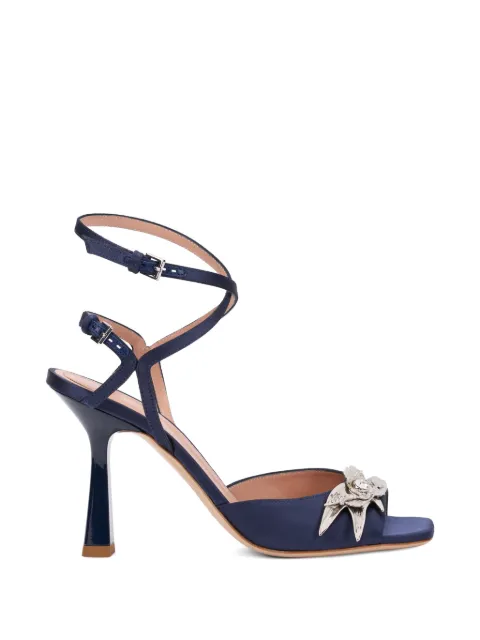 Alberta Ferretti crystal-embellished sandals Blue A63148202