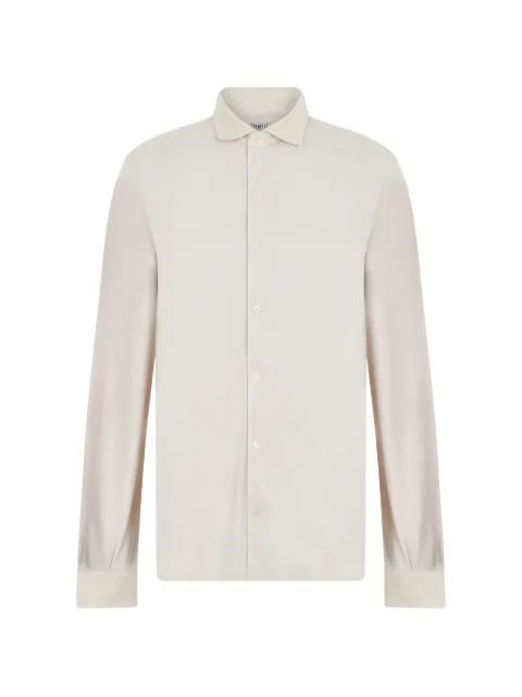 Fedeli long-sleeve button-up shirt Neutrals 5UEF0101