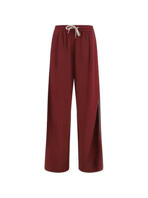 Brunello Cucinelli cotton-blend track pants Red MP828SM689C9813
