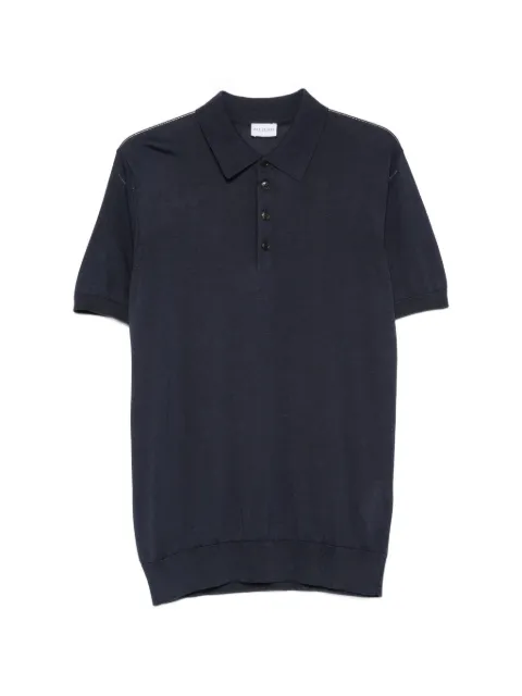 Pal Zileri short-sleeved knitted polo shirt Blue 9C3M0U303SM72