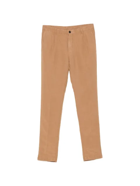 Pal Zileri pleated-front slim-fit chinos Brown 9C31NW451TSP248