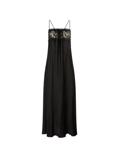Chloé lace-trimmed maxi slip dress Black 26ARO02008