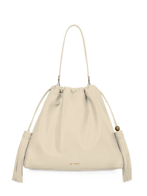 ETRO tassel-detail leather shoulder bag Neutrals WP1B0036AP466