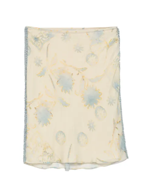SIR. Cecile floral-print mini skirt Neutrals SIR2263017