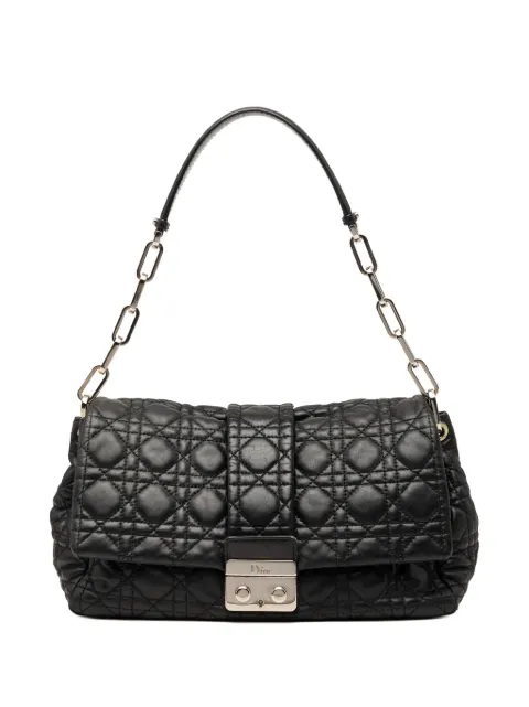 Christian Dior Pre-Owned 2010 Lambskin Cannage New Lock shoulder bag Black PJU94E5662Q6FFVO