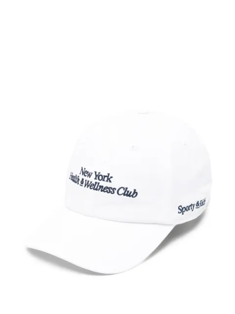 Sporty & Rich embroidered-logo baseball cap White AC040710083WH