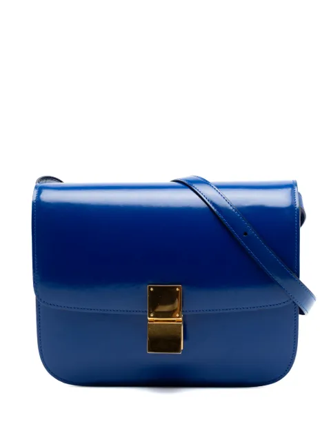 Celine Pre-Owned 2012 Medium Calfskin Classic Box crossbody bag Blue ZZ519LZV1G7QPS2N