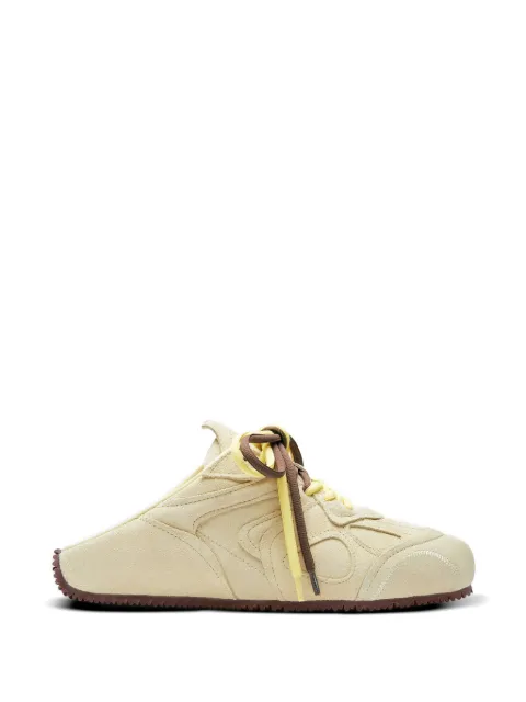 Axel Arigato Slow lace-up suede mules Yellow F4073003