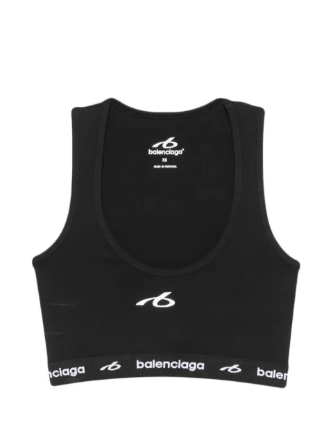 Balenciaga logo-jacquard underband sports bra Black A0023QTUVN7