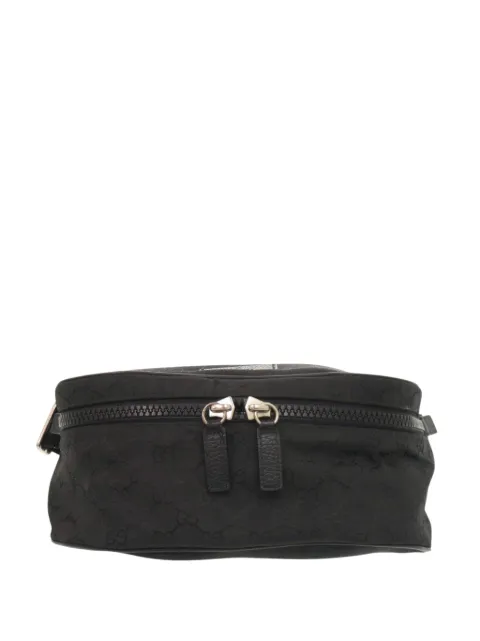 Gucci Pre-Owned 2000-2015 GG Nylon Web belt bag Black 5V72L27HEAV9J3VV