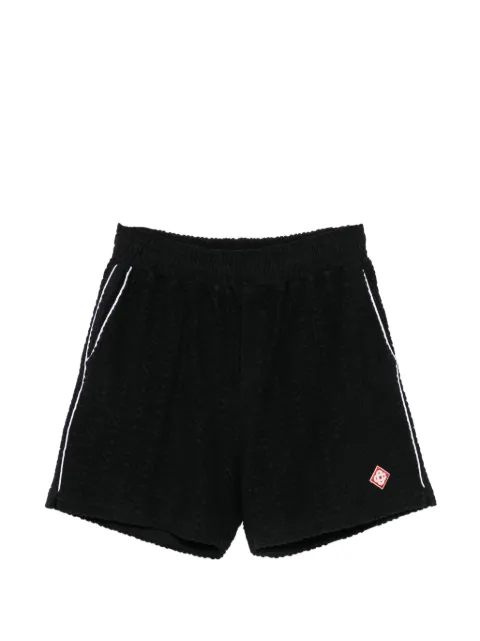 Casablanca logo-patch shorts Black MPF26JTR11302
