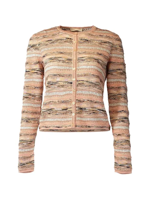Ulla Johnson Mia horizontal-stripe cardigan Pink PF260724HBS