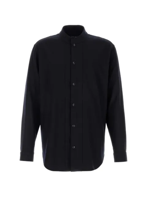 Giorgio Armani virgin-wool shirt Blue GM004781TE10090
