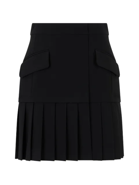 Moschino pleated flap-pocket mini skirt Black A01219994